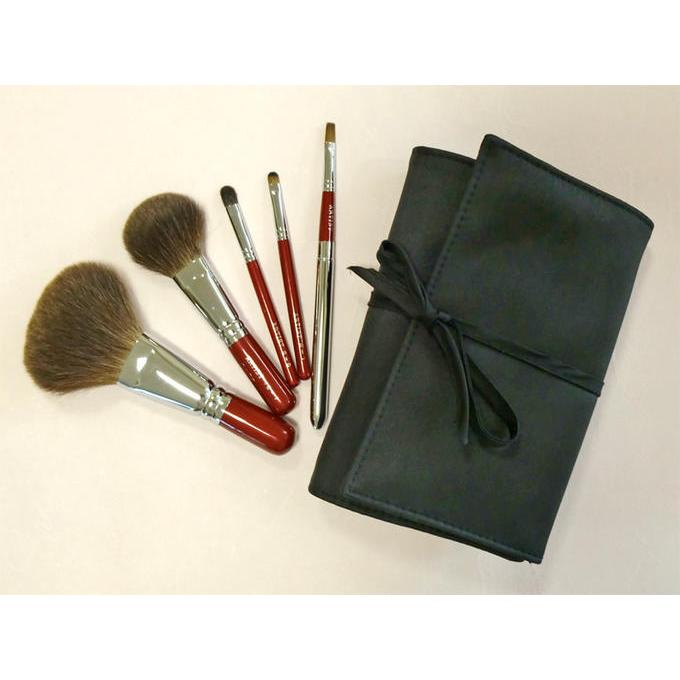 竹宝堂 熊野筆 最高級 メイクブラシセット 5本 Artist-5set-A 定番