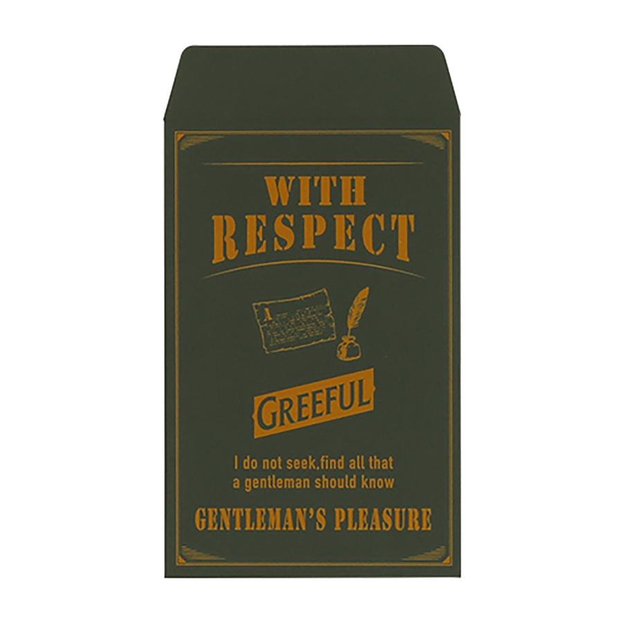 Hmmm!?＆Greeful ポチ袋 Greefulポチ袋 WITH RESPECT   カーキ GR644844｜suguruya｜02