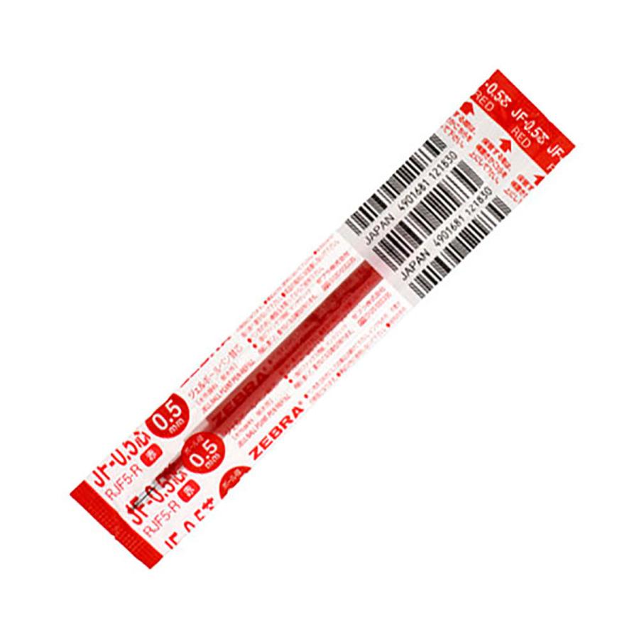 サラサ ボールペン替え芯 替芯 ゼブラ 0.5mm JFー0.5芯 赤 RJF5 サラサ ボールペン替え芯 替芯 ゼブラ 0.5mm JFー0.5芯 赤 RJF5