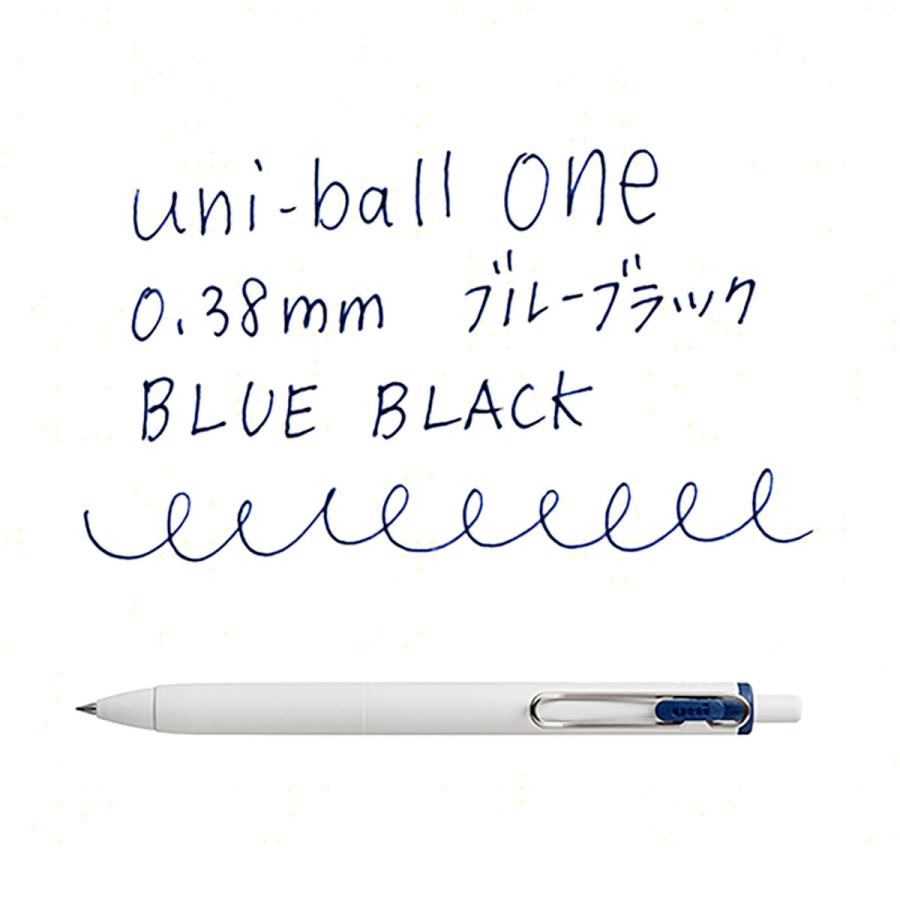 【まとめ買い ×2個セット】ボールペン 三菱鉛筆 ゲルインク ユニボールワン uni-ball one 0.38mm ブルーブラック UMNS38-64｜suguruya｜03