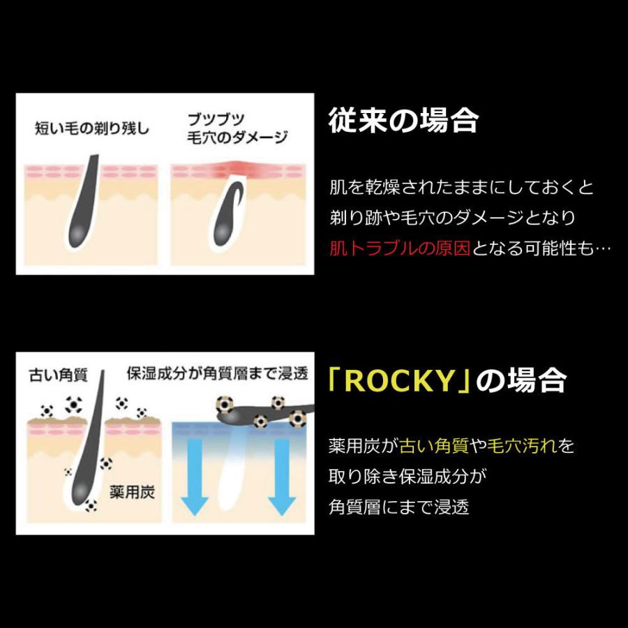 除毛クリーム ムダ毛処理 脱毛ケア  ＲＯＣＫＹ 大容量200g 医薬部外品 VIO デリケート 保湿 除毛剤 ２本セット 宅配便専用｜suhada｜04