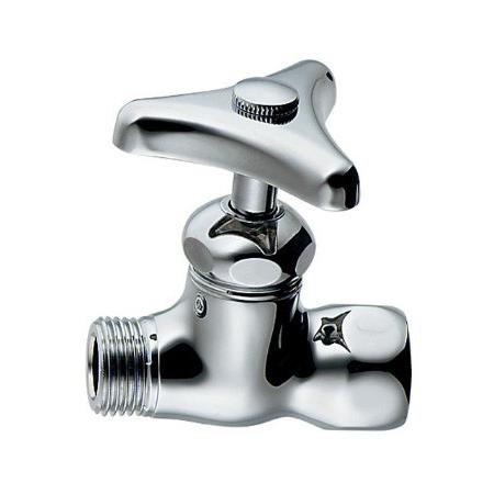 ストレート止水栓 --本体のみ-- ハンドル式 バラ1個 床用 止水栓 お徳
