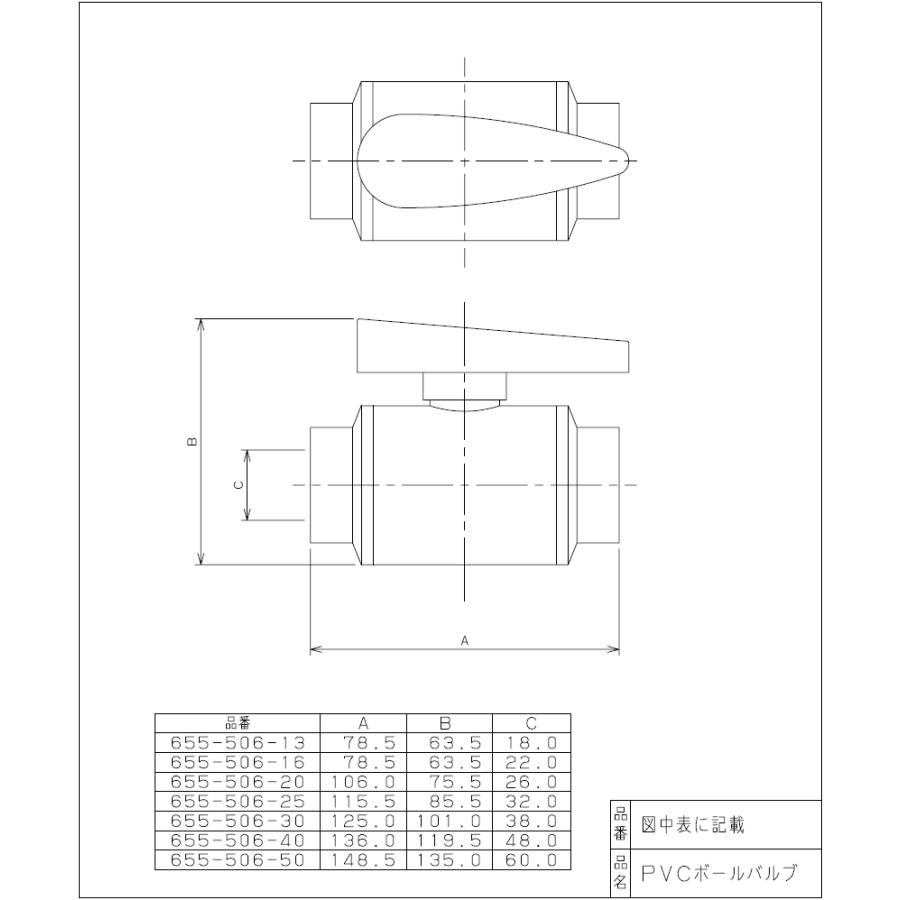 カクダイ,PVCボールバルブ,接着式(呼び30mm塩ビ管用)HIバルブ,農水産業