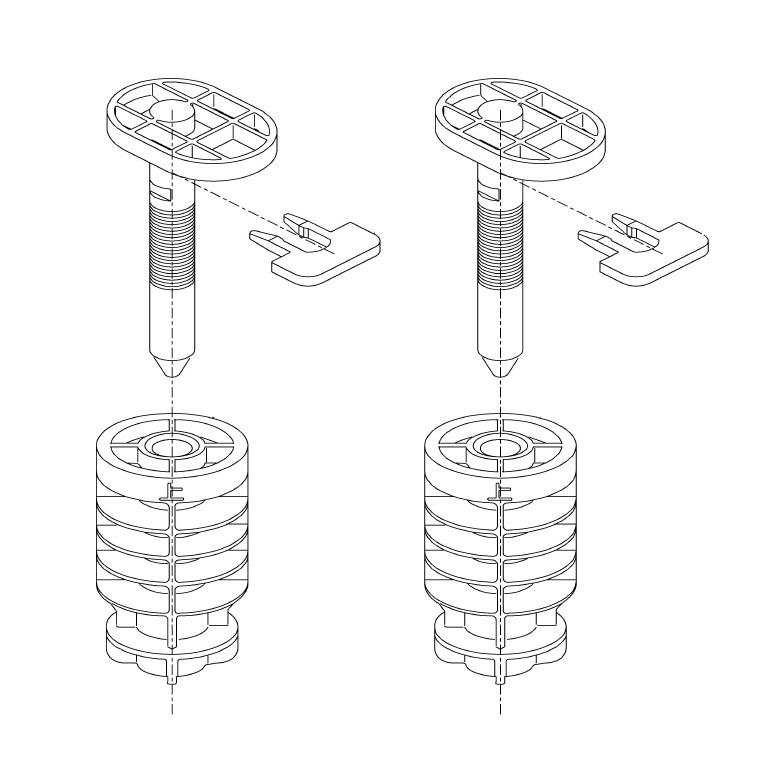 TOTO,HH12023,取付金具,密結タンク取付ボルトナット(レスティカ/CSR/QR