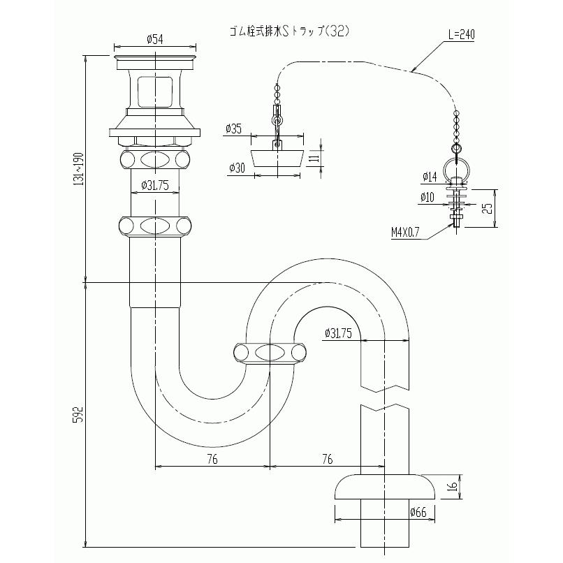 LIXIL LIXIL,INAX,LF-4SAL,床排水Sトラップセット LIXIL LIXIL,INAX,LF-4SAL,床排水Sトラップセット