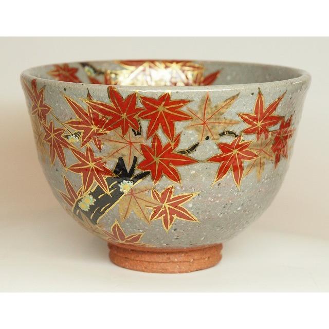 抹茶茶碗 色絵 紅葉 : すいぎょく園 - 通販 - Yahoo!ショッピング