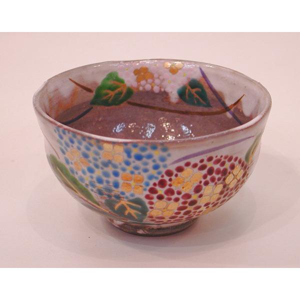 ふるさと割ふるさと割 抹茶茶碗 乾山写 紫陽花 食器、グラス