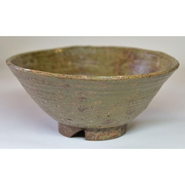 休日抹茶茶碗 松江 楽山窯十二代 長岡空郷作 伊羅保茶碗 コーヒー