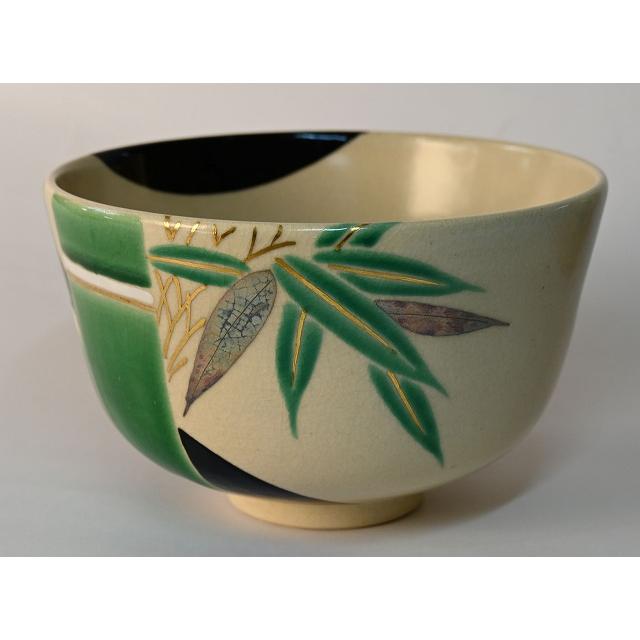 茶道具　茶碗　永楽善五郎　即全 絵高麗写茶碗 永楽善五郎 即全 竹画絵茶碗 : すいぎょく園 - 通販 - Yahoo