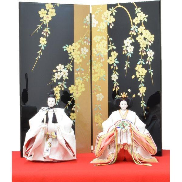 高価値セリー ひな人形 ３点セット 親王毛せん飾り Diyひな 京十番 三五 立ち雛 白桜刺 屏風 金色帯しだれ桜 T25 Wantannas Go Id