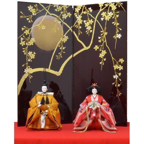 ひな人形 3点セット 親王毛せん飾り DIYひな 京十番 三五 立ち雛