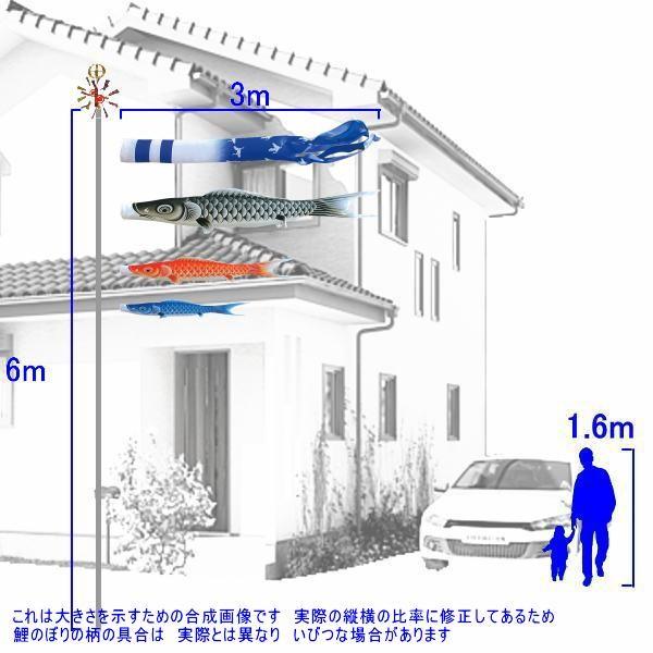 鯉のぼり キング印鯉 1611630 ノーマルセット 瑞宝撥水 3m3匹 瑞宝撥水