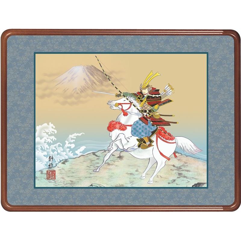 額 三幸 飾1号 若武者 幅63cm  F6-216 阿部 静雅 140347276