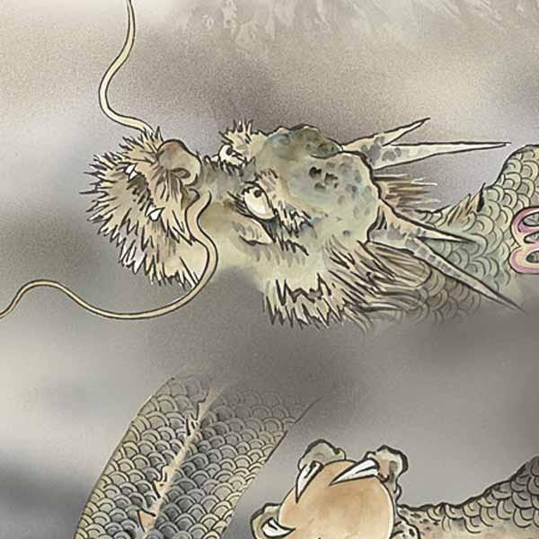 真作/米三/御神幸/とうげしらが図/布袋屋掛軸HC-405 真作/米三/御神幸/とうげしらが図/布袋屋掛軸HC-405