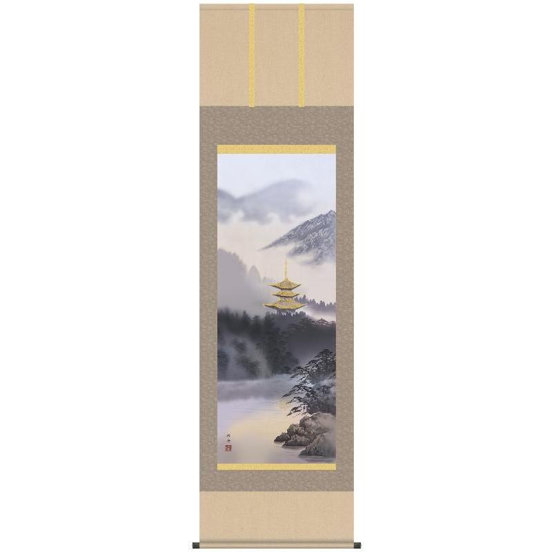 掛軸 三幸 第19集 古都褒めたたえる 尺五 B1-A005 瀬田 功舟 140347590 掛け軸-楽器、手芸、コレクション-美術、工芸品