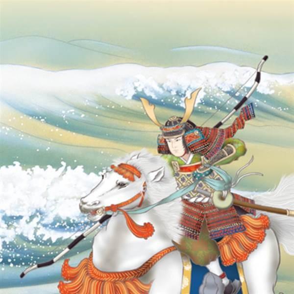 掛軸 三幸 侘1号 白馬武者 尺三 KZ2MF2-072 榎本 東山 154771648