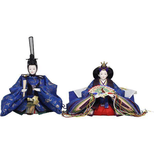 ひな人形 親王単品 きよら十何はさておき 天の原青碧 唐華 もも頭 持手道具上 156874 ベビー、キッズ、マタニティ-雛人形