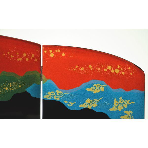 ひな人形 ひな道具 単品 部品 売り 三曲屏風 12号 春霞 159431 : 高田