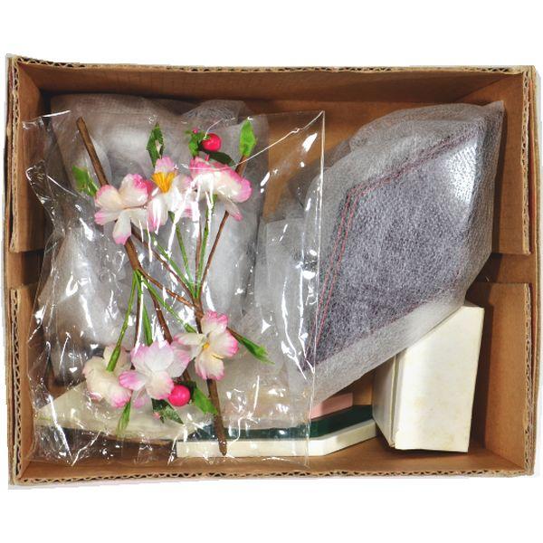 雛人形 桃の節句 雛道具 30号六点セット 金彩雪輪桜 溜塗 雛人形用 30