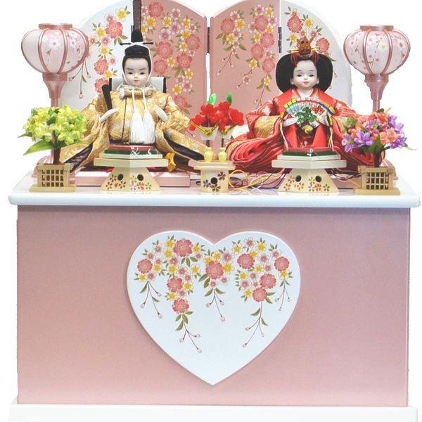 雛 プリンセス 親王飾り　収納タイプ h46cm × w45cm× d34cm 296907