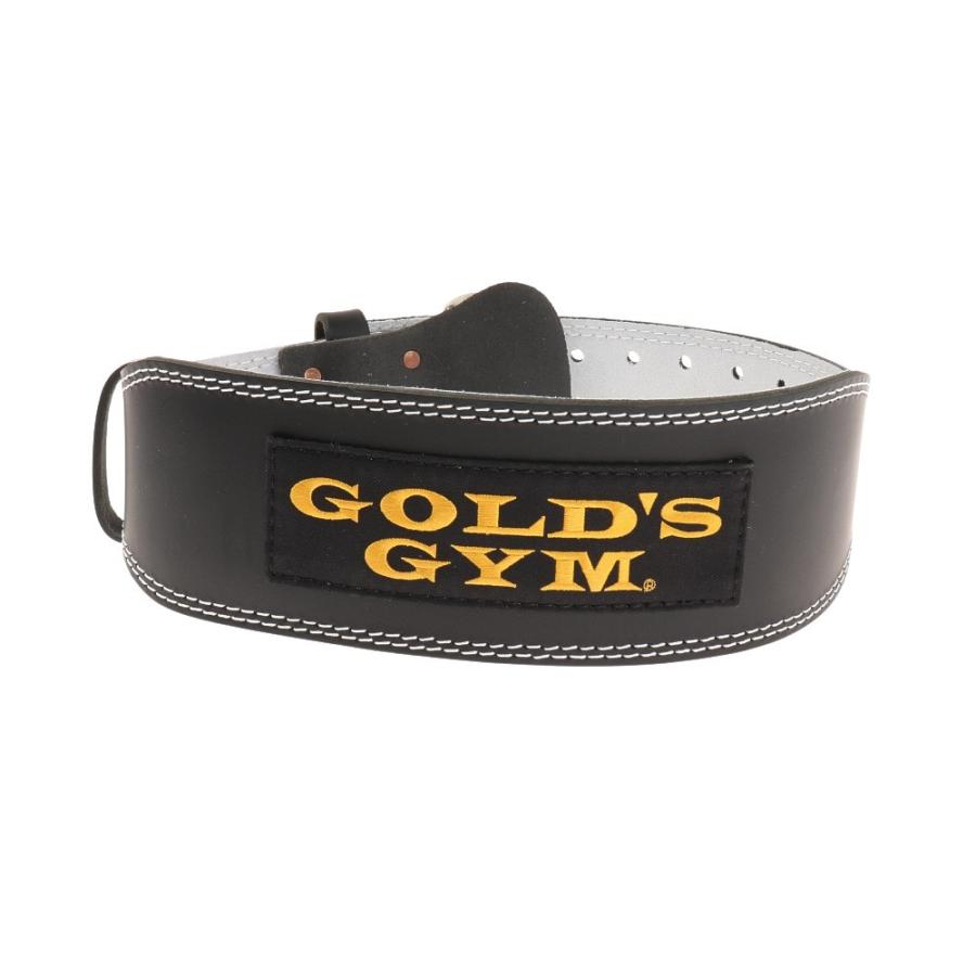 ゴールドジム/トレーニングレザーベルト G3368 BK GOLD’S GYM