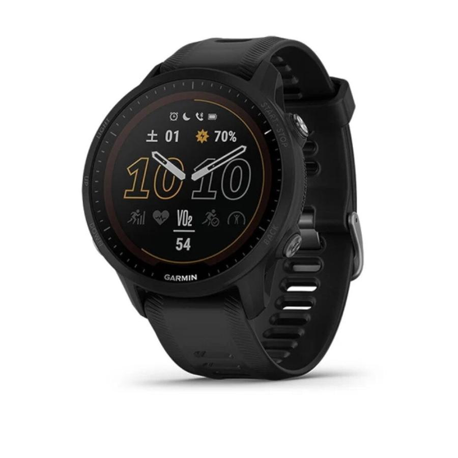 Garmin ガーミンス マートウォッチ 時計 GPSランニングウォッチ フォアランナー FR955 Forerunner 955 Dual Power Black ランニング スイム機能搭載の画像
