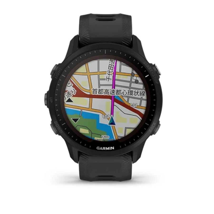 Garmin ガーミンス マートウォッチ 時計 GPSランニングウォッチ フォアランナー FR955 Forerunner 955 Dual Power Black ランニング スイム機能搭載の画像