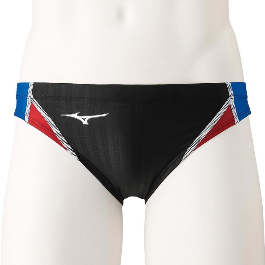 とみー★新品未使用　競パン　競技パンツ　水着　ミズノ　赤　黒　M　レア MIZUNO（ミズノ） 競泳水着 ハイカット メンズ 水着 高速水着 ミズノ