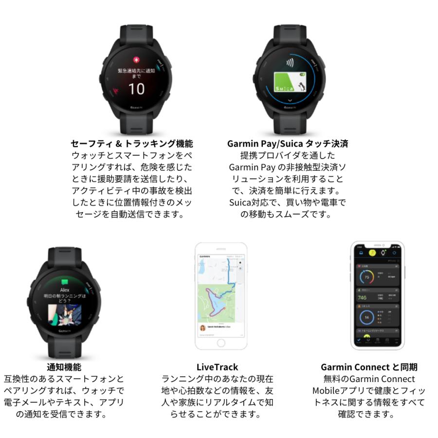 GARMIN（ガーミン） ガーミンForerunner 165 Music ランニングウォッチ