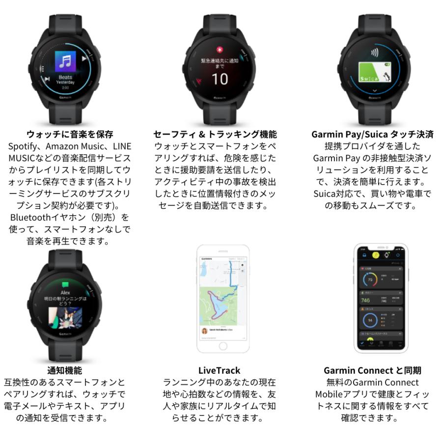 GARMIN（ガーミン） ガーミンForerunner 165 Music ランニングウォッチ