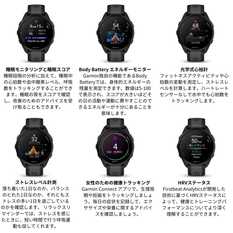 GARMIN（ガーミン） ガーミンForerunner 165 Music ランニングウォッチ 