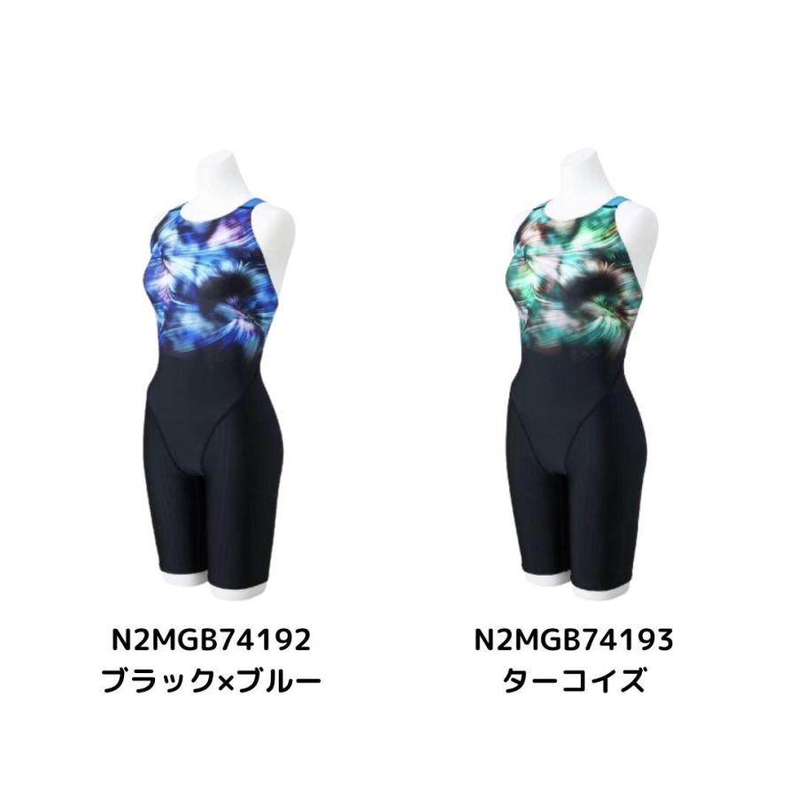 競泳水着 レーシング水着 レディース ハーフスーツ マスターズバック WA承認 MIZUNO ミズノ N2MGB74192 高速水着 FINA承認の画像