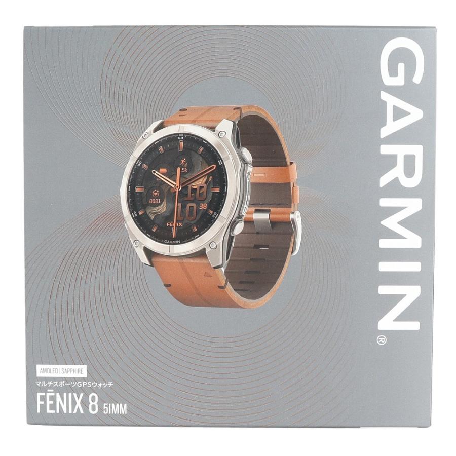 GARMIN - fenix 8 Sapphire AMOLED 51粍 フラッグシップGPSご覧なさる f851mmCh 010-02905-81 雨合羽 ガーミン