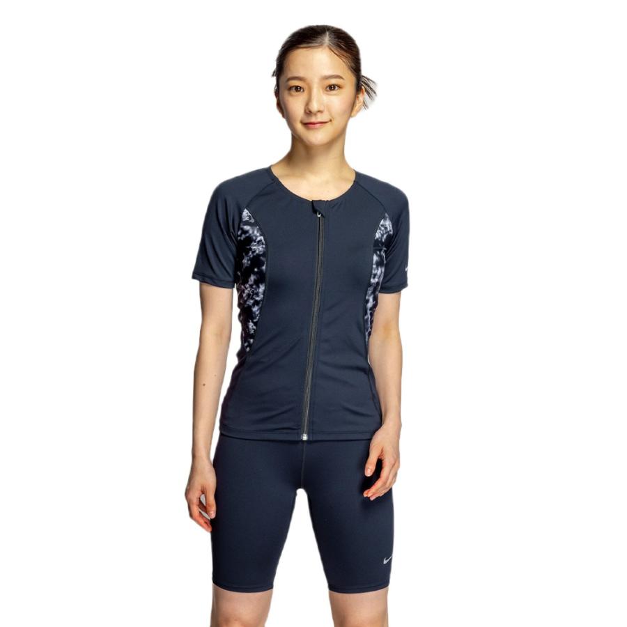 NIKE（ナイキ） レディース フィットネス水着 ジップ付き 半袖