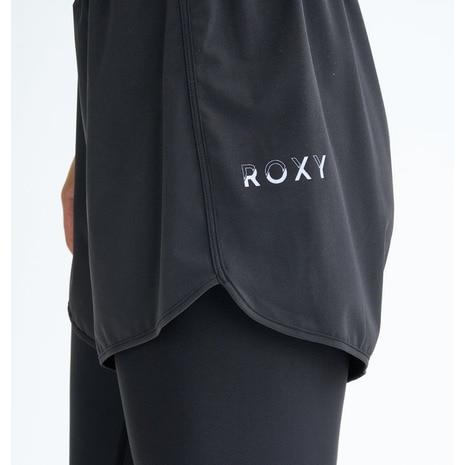 フィットネス水着 レディース セパレート 水着 上下セット 体型カバー ロキシー ROXY ロングスパッツ S-L おしゃれ パッド付 25FWRSW254500BLK_9