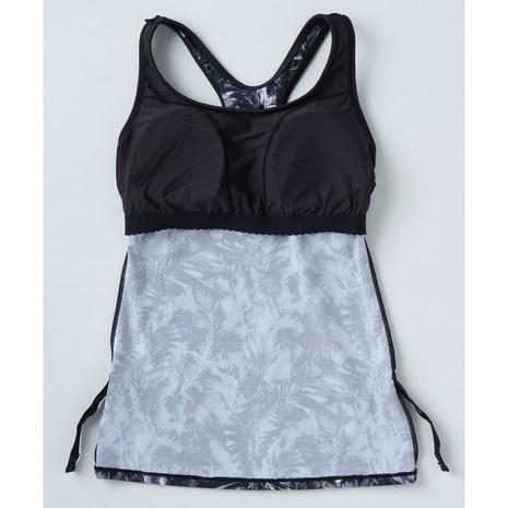フィットネス水着 レディース セパレート 水着 上下セット 体型カバー ロキシー ROXY ロングスパッツ S-L おしゃれ パッド付 25FWRSW254500BLK_6