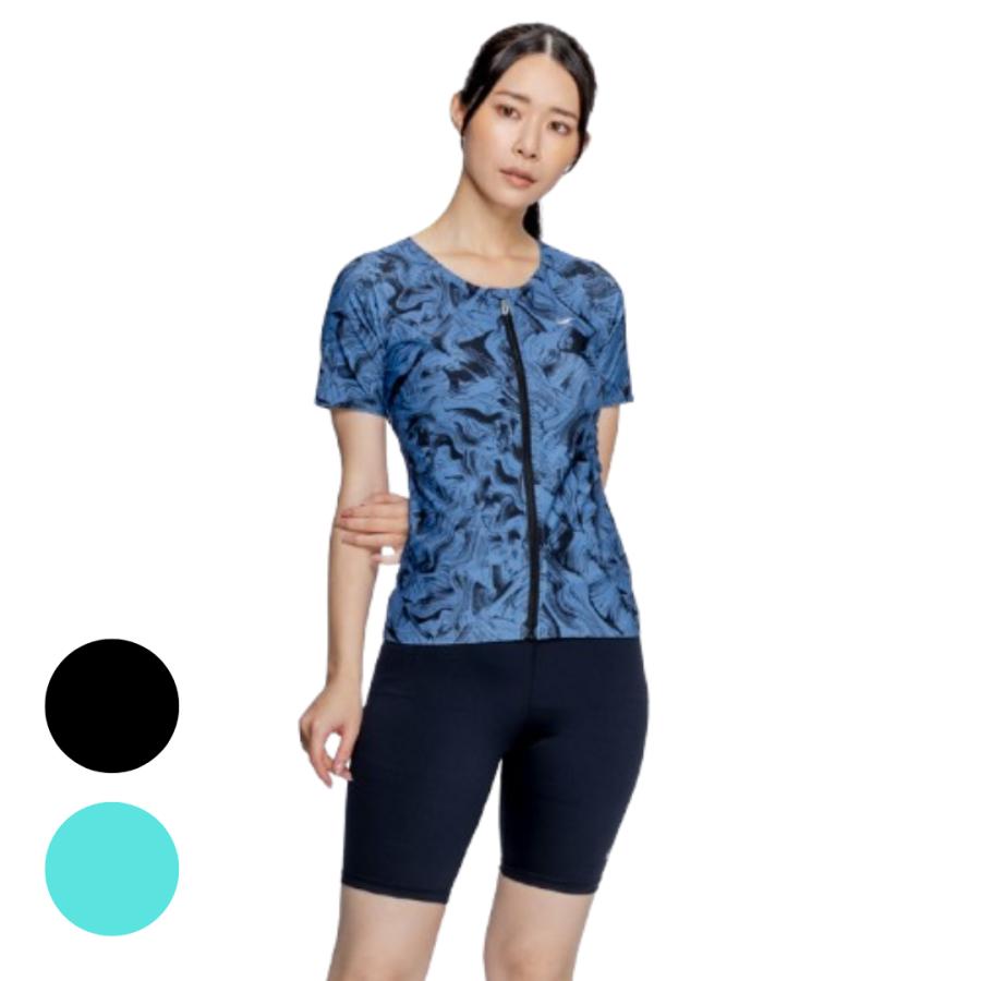 NIKE（ナイキ） フィットネス水着 レディース 半袖 セパレート ジップ