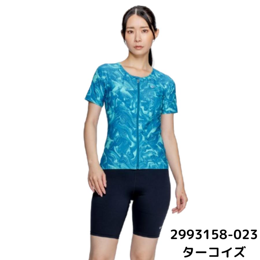 NIKE（ナイキ） フィットネス水着 レディース 半袖 セパレート ジップ