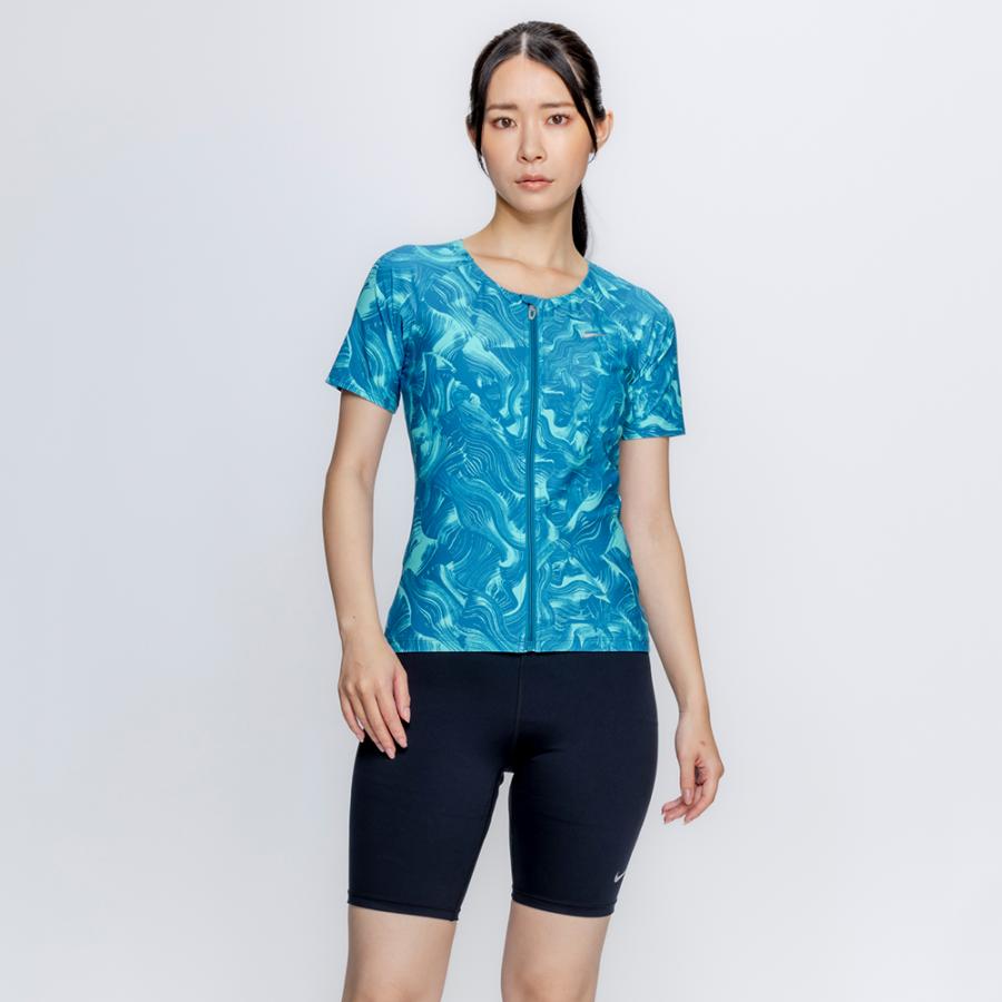 NIKE（ナイキ） フィットネス水着 レディース 半袖 セパレート ジップ