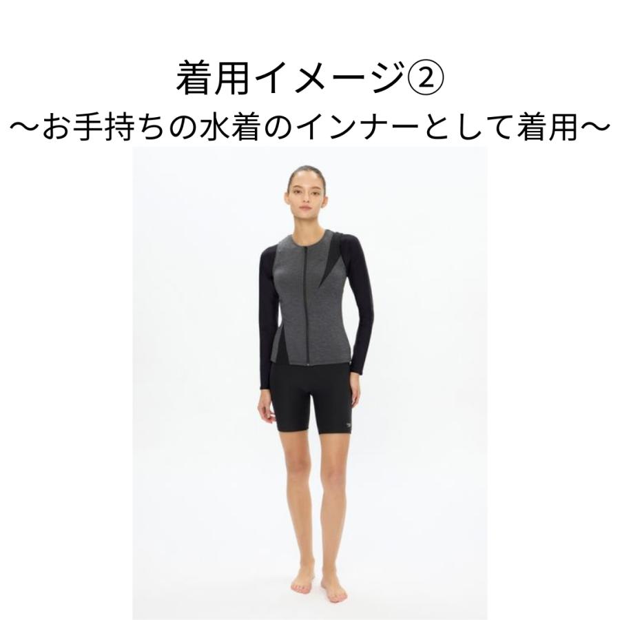 speedo（スピード） レディース フィットネス水着 トップス 長袖