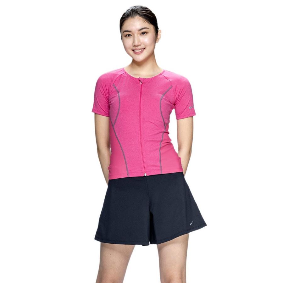 NIKE（ナイキ） フィットネス水着 レディース 水泳 半袖 ジップ