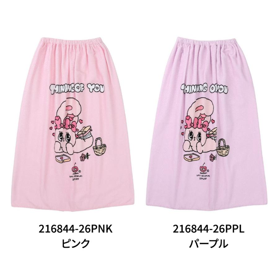 スイムタオル 水泳 タオル ESTHER BUNNY ピンク 80cm丈 216844-26PNK