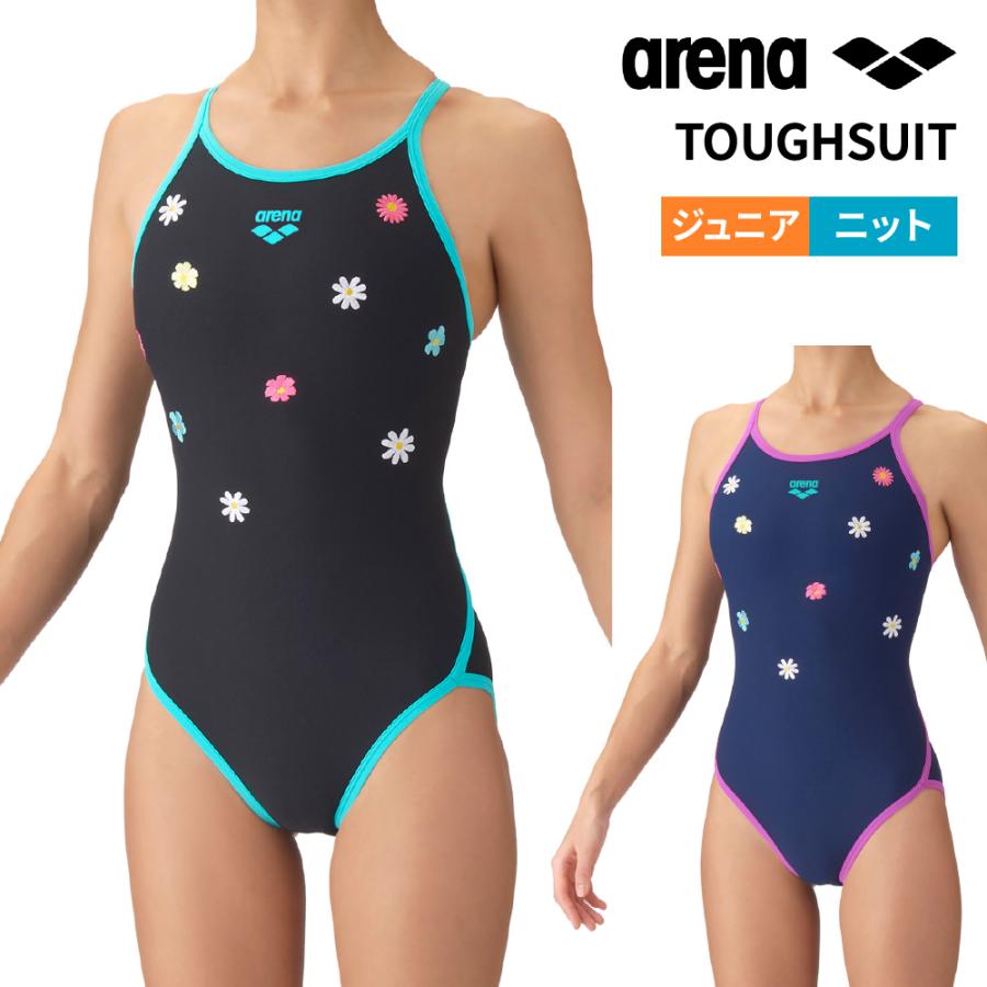 競泳水着  練習用 トレーニング水着 アリーナ arena ジュニア ガールズ 女子 TOUGHSUIT  タフスーツ AS6FWM27G