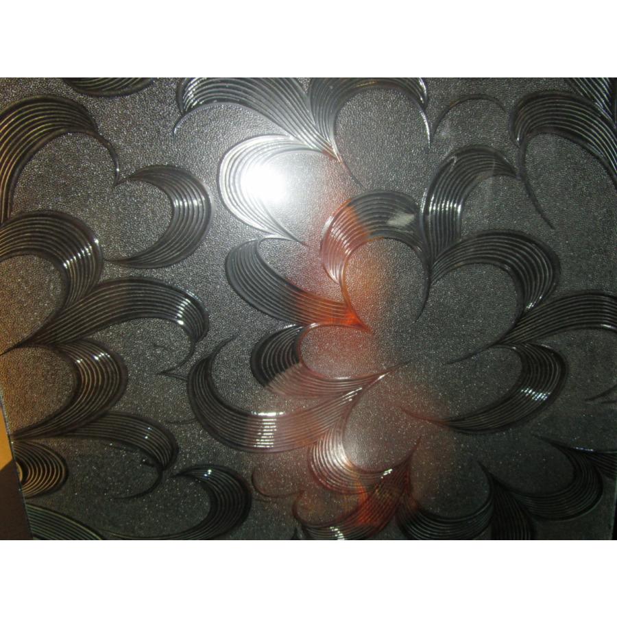 1062306 らんまん□板ガラス□レトロガラス□模様□約300mm×300mm×4mm