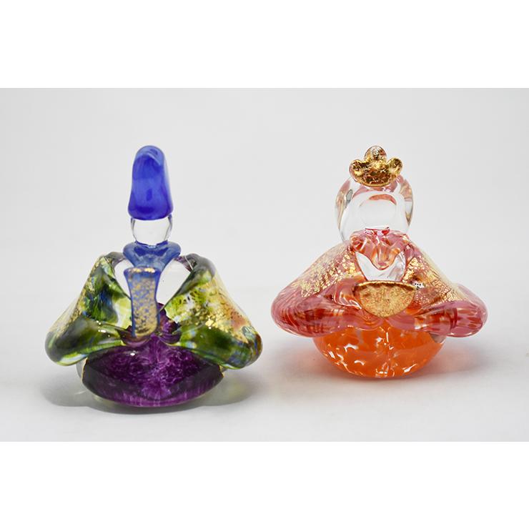 ガラスのお雛様 雛人形 コンパクト 2026 桃の節句 手作り 国産