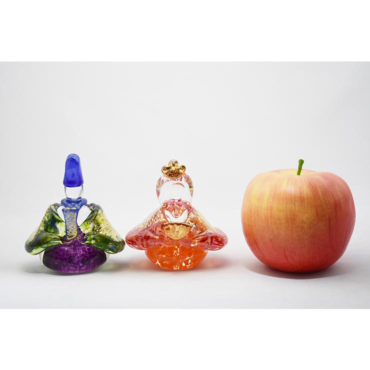 ガラスのお雛様 雛人形 コンパクト 2026 桃の節句 手作り 国産