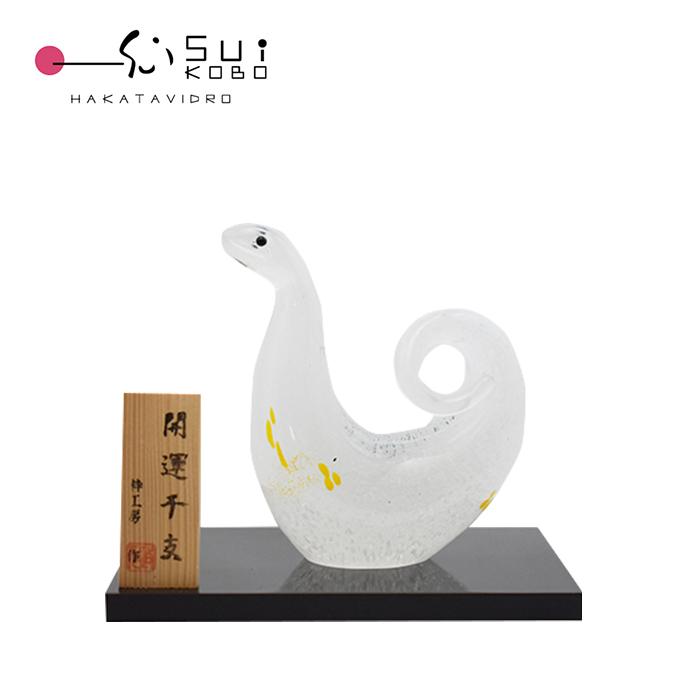 干支 巳（み）白 SE-061 2025年 : ガラス工房粋工房 - 通販 - Yahoo