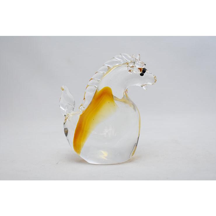 干支 午 置物 馬 オブジェ 2026年 干支飾り SE-070 : ガラス工房粋工房