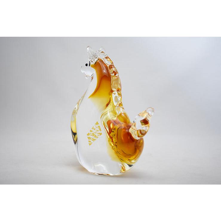 干支 午 置物 馬 オブジェ 2026年 干支飾り SE-072 : ガラス工房粋工房