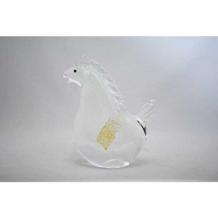 干支 午 置物 馬 オブジェ 2026年 干支飾り SE-073 : ガラス工房粋工房